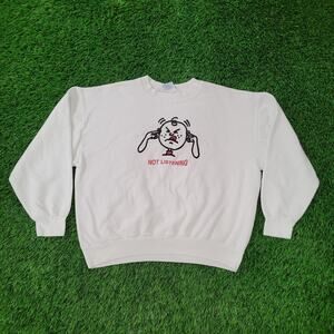 Vintage Funny Not-Listening Sweatshirt XL 24x22 Cropped Made In USA